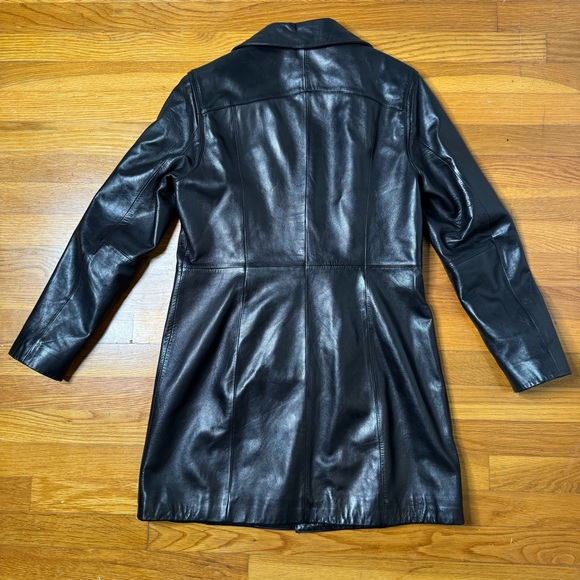 Katherine Kelly Lambs Leather Trench - Picture 14 of 15